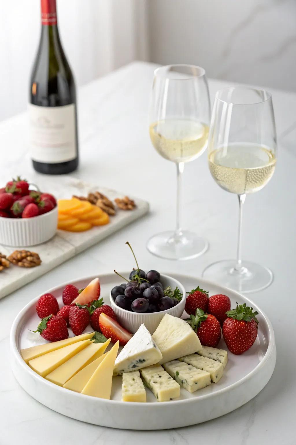 A minimalist approach creates a stylish and modern presentation.