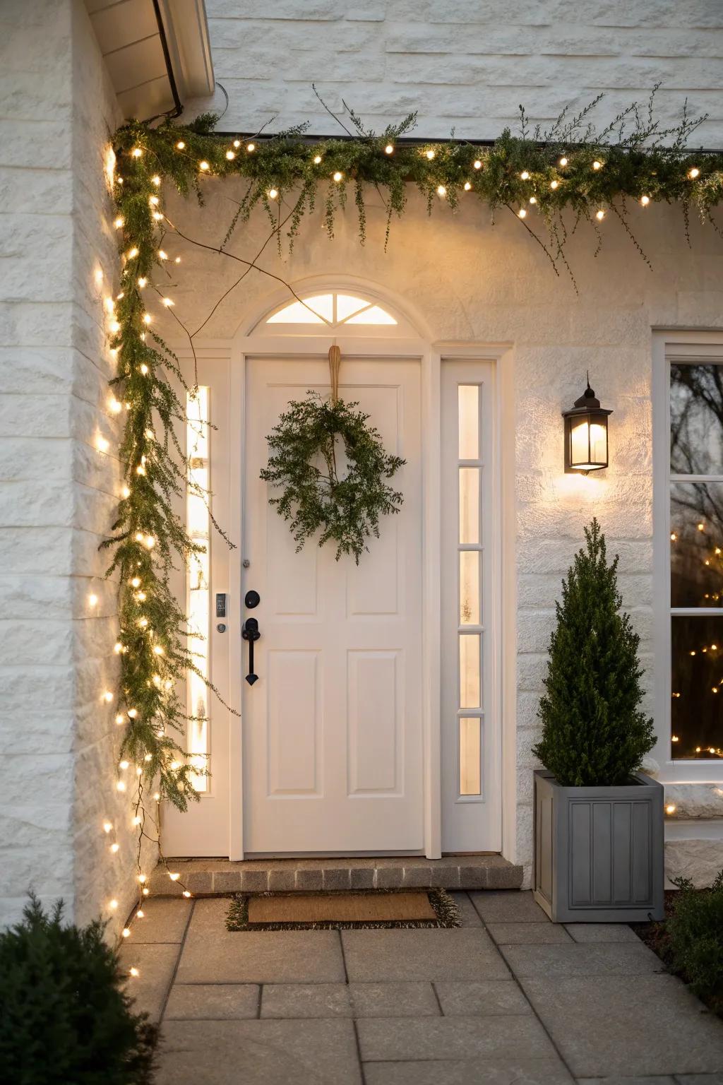 Minimalist décor offers a chic and crisp winter look.