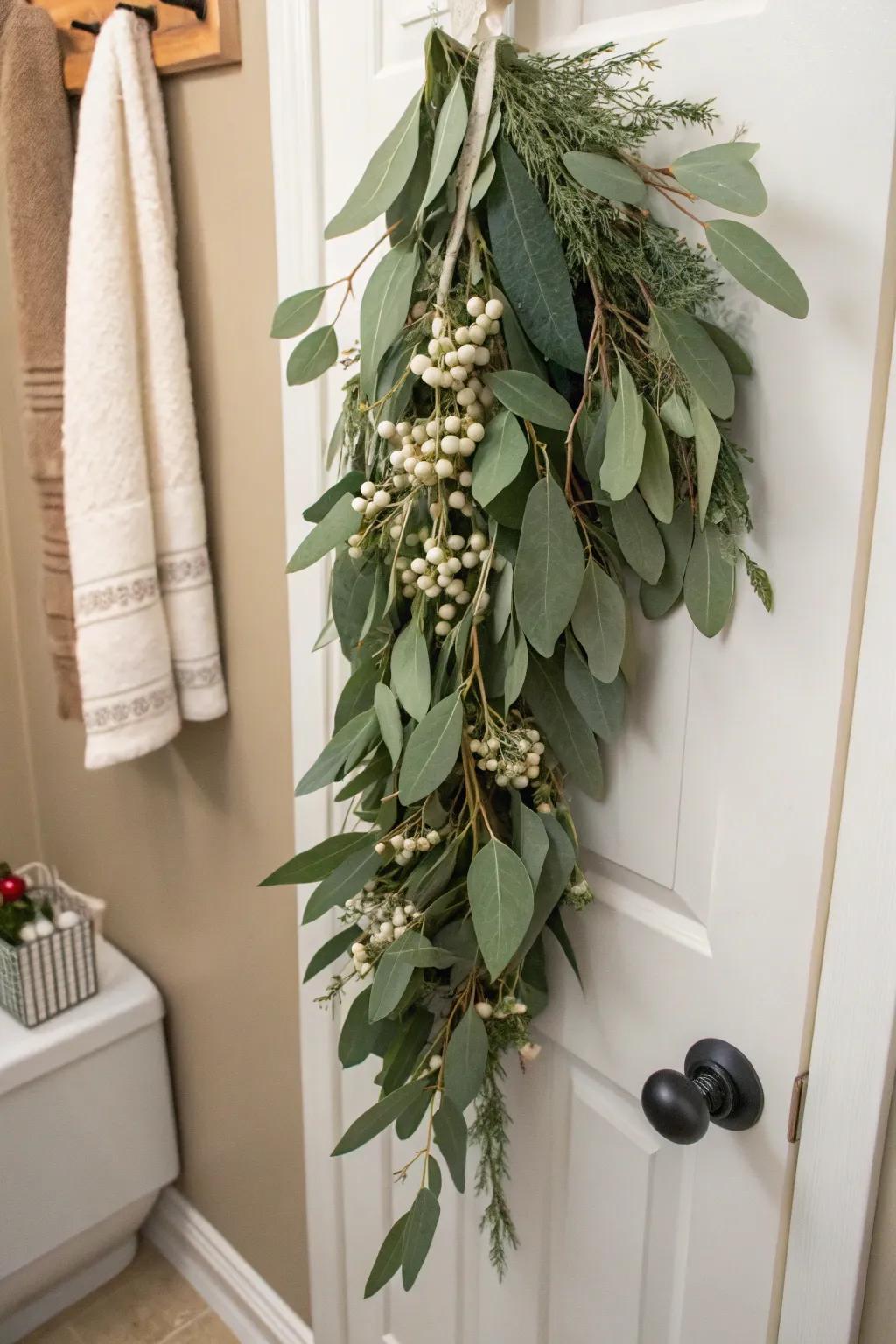 Eucalyptus contributes a fresh and comforting aroma.