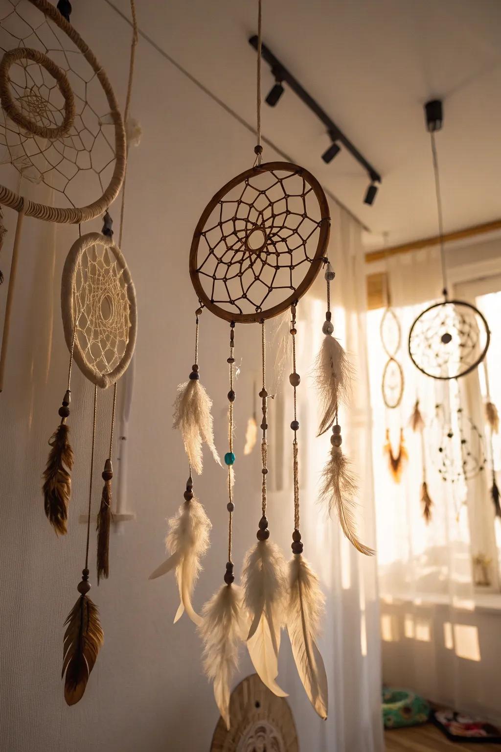 Dreamspinners and mobiles add movement and whimsy to your space.