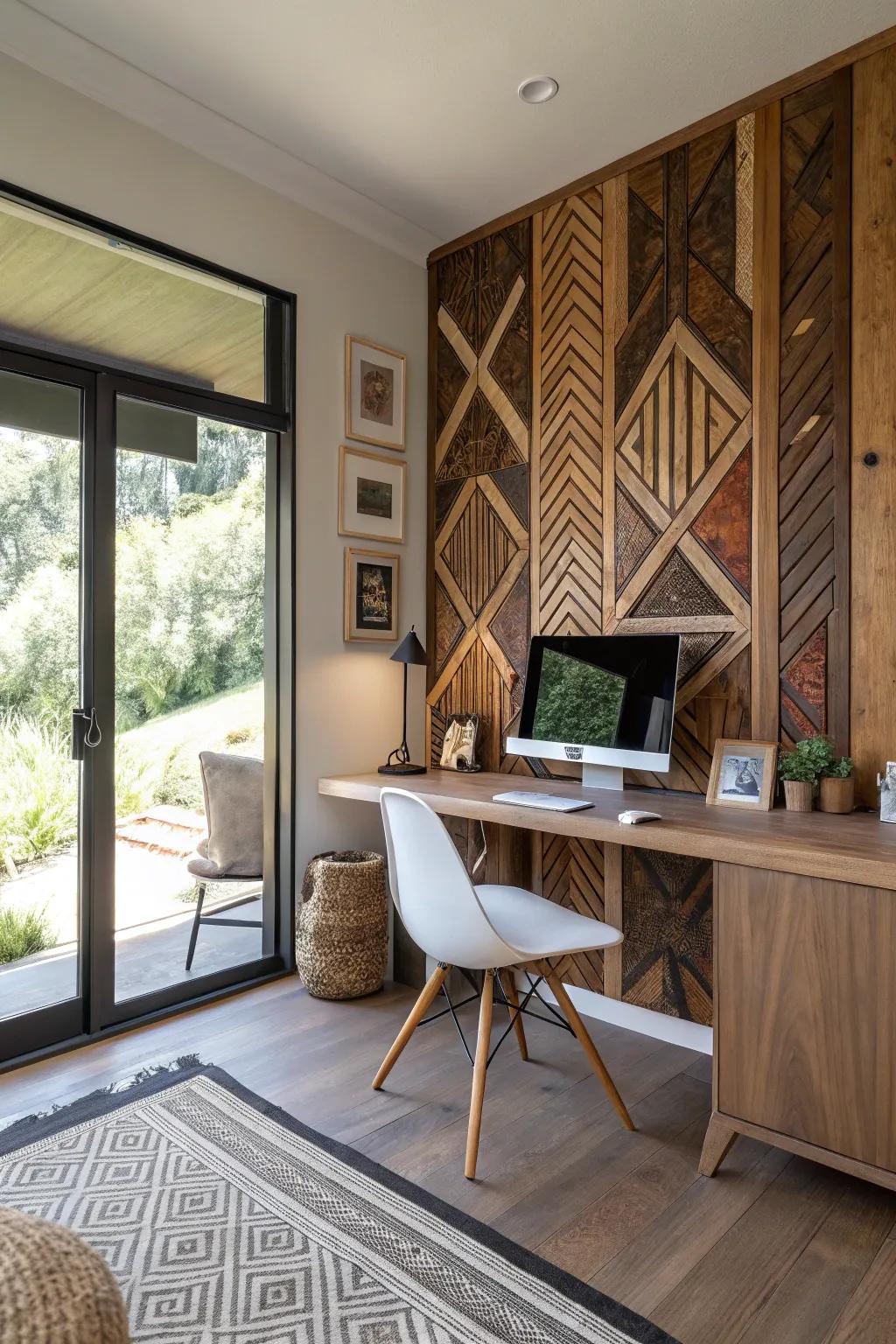 Inlay designs make your lumber panels unique and personal.
