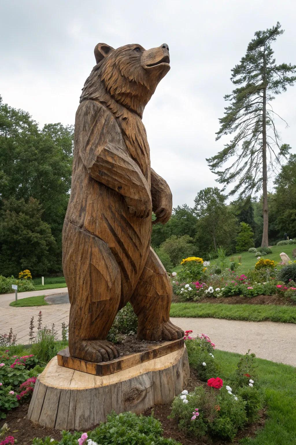Create a bold impact with dramatic motorized saw artworks.