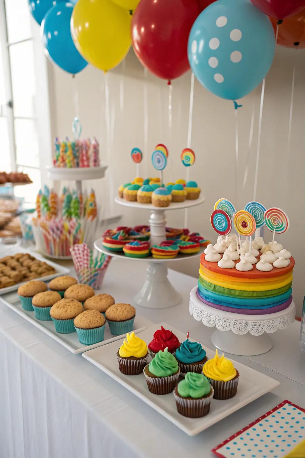 Delight your visitors with a wonderfully thematic sweet table.