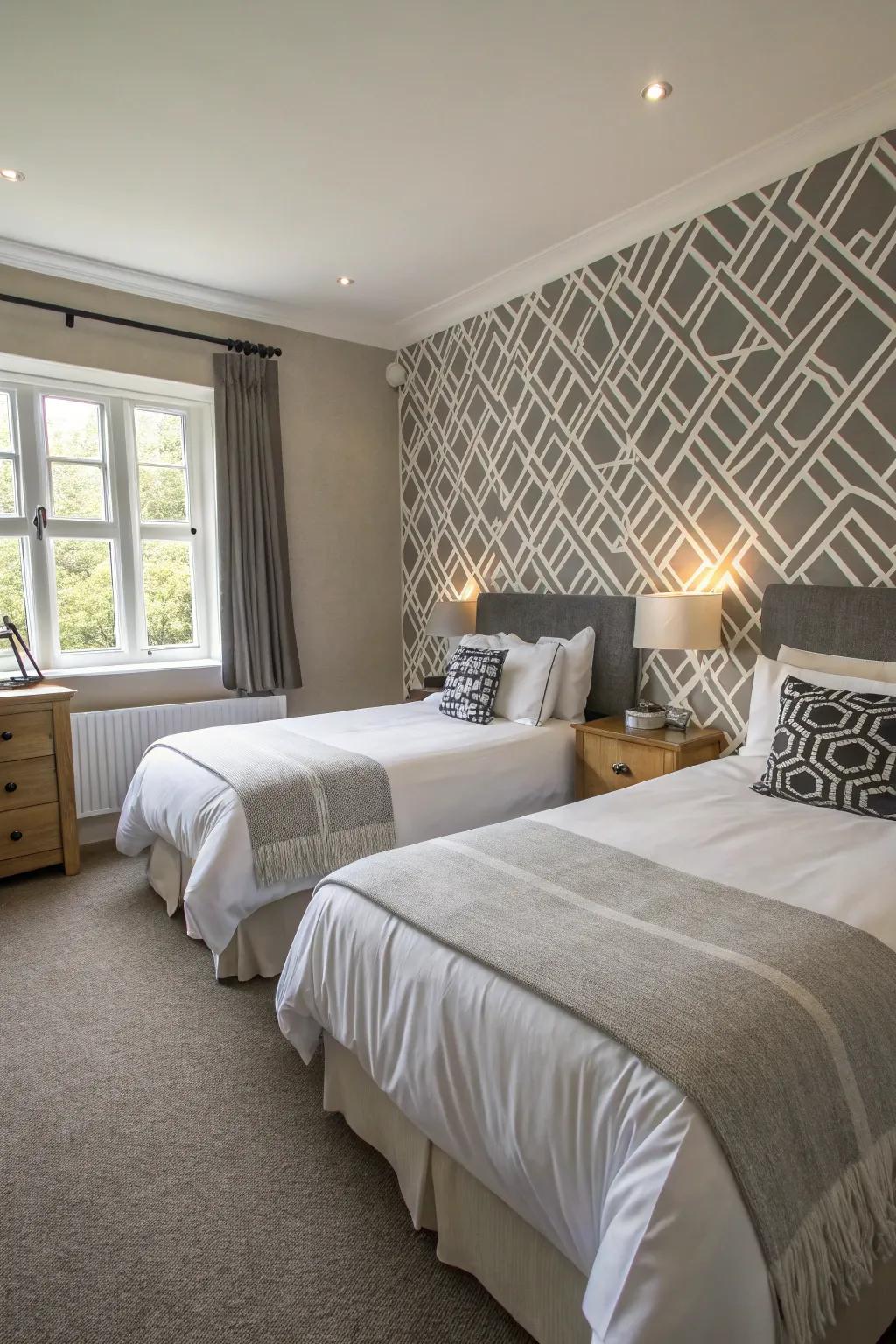 Feature walls can add depth and interest.