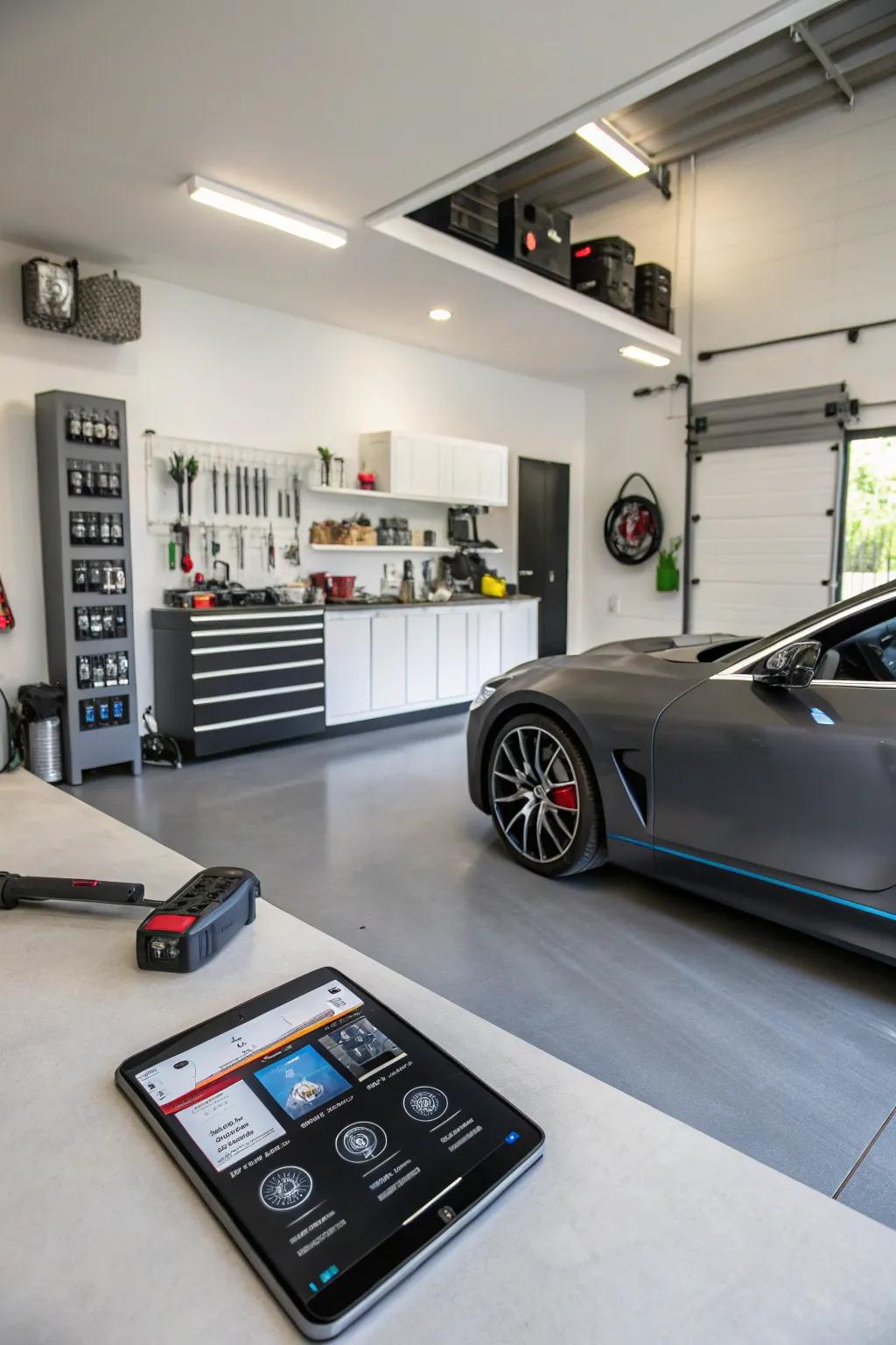 Maintain a competitive edge through technologically advanced innovations installed inside customized garage facilities.