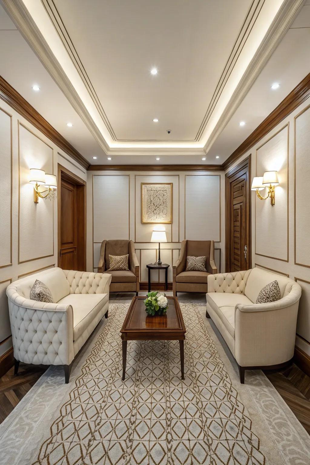 Using symmetrical layouts creates harmony and balance.