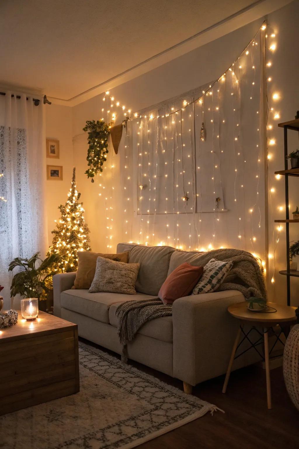 Twinkle lights bring a magical touch to any room.