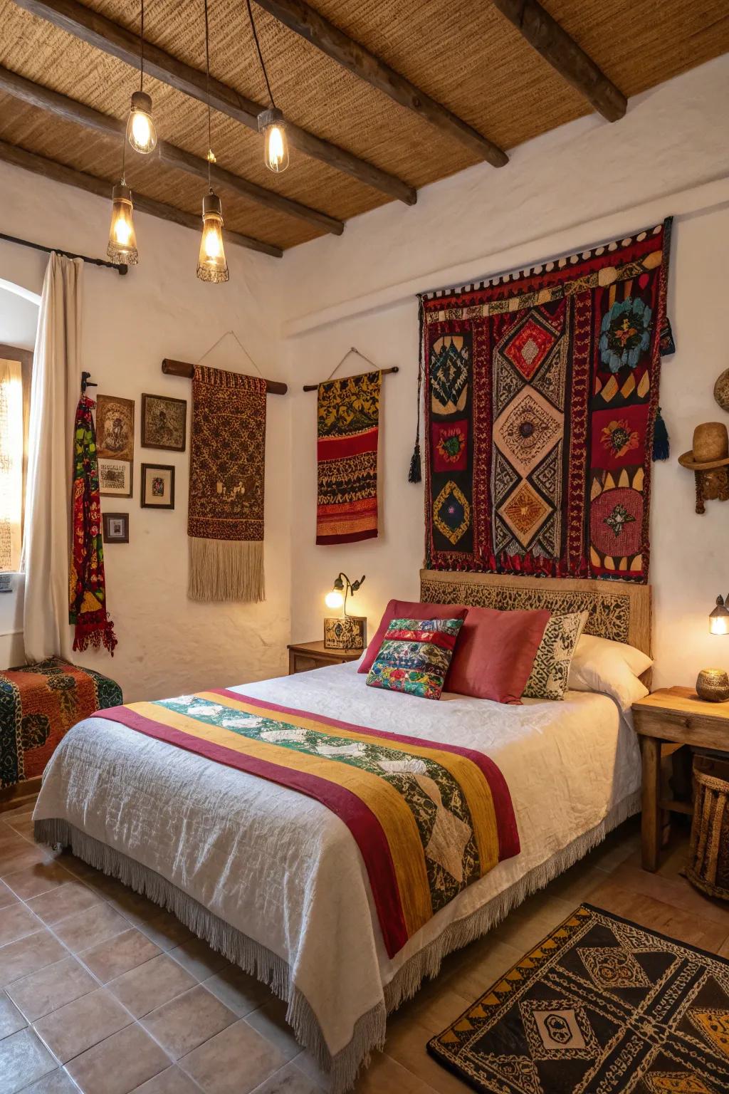 Local cultural decor adds charm and a sense of place.
