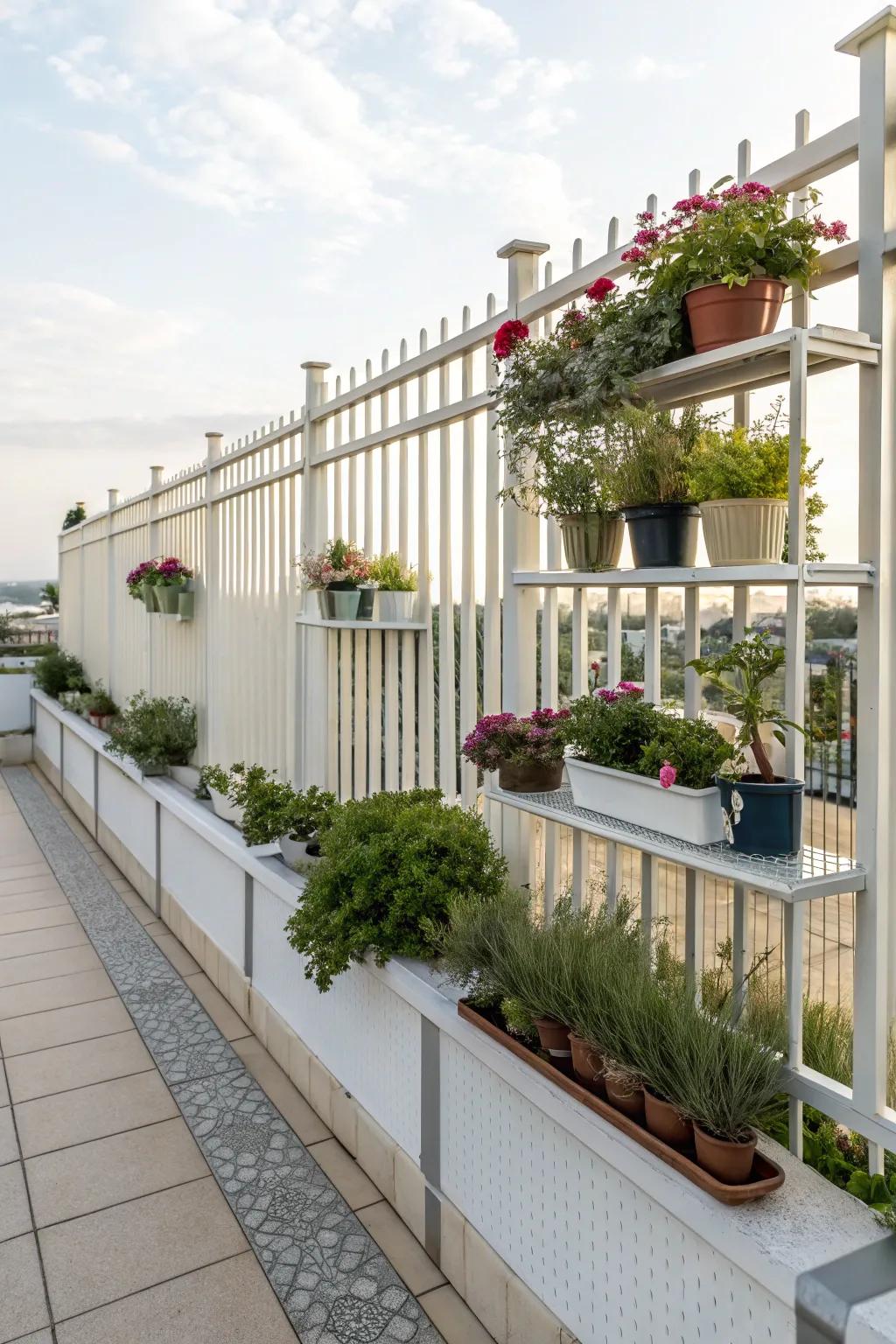 Merge function and decor on your aluminum fence.