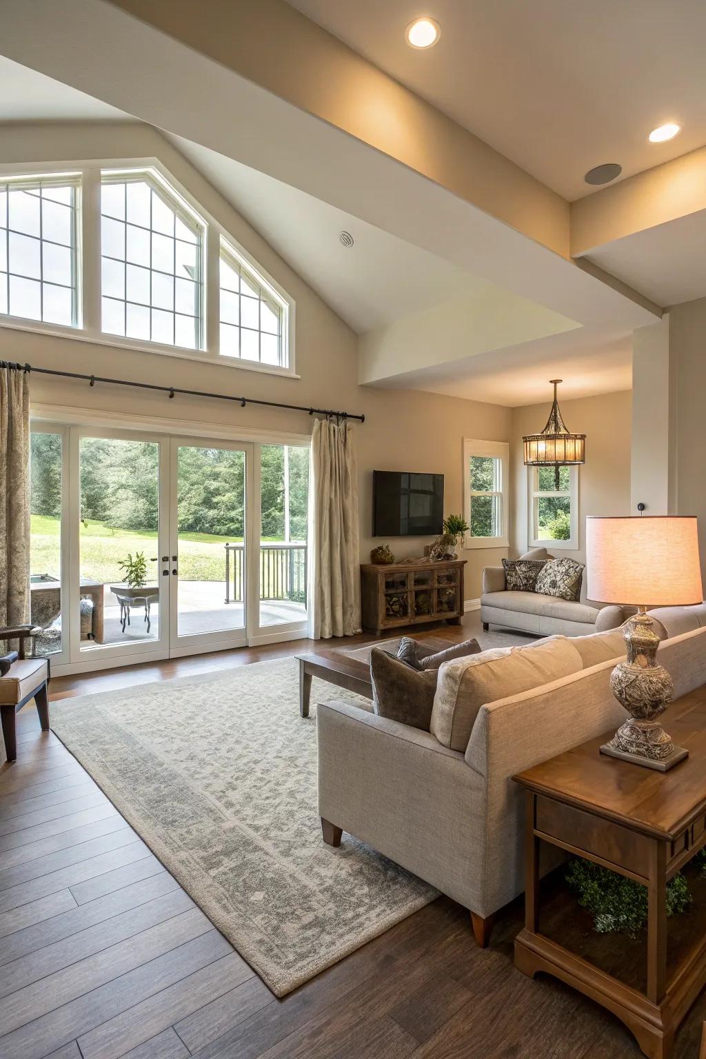 Open pathways enrich the flow and comfort of a space.