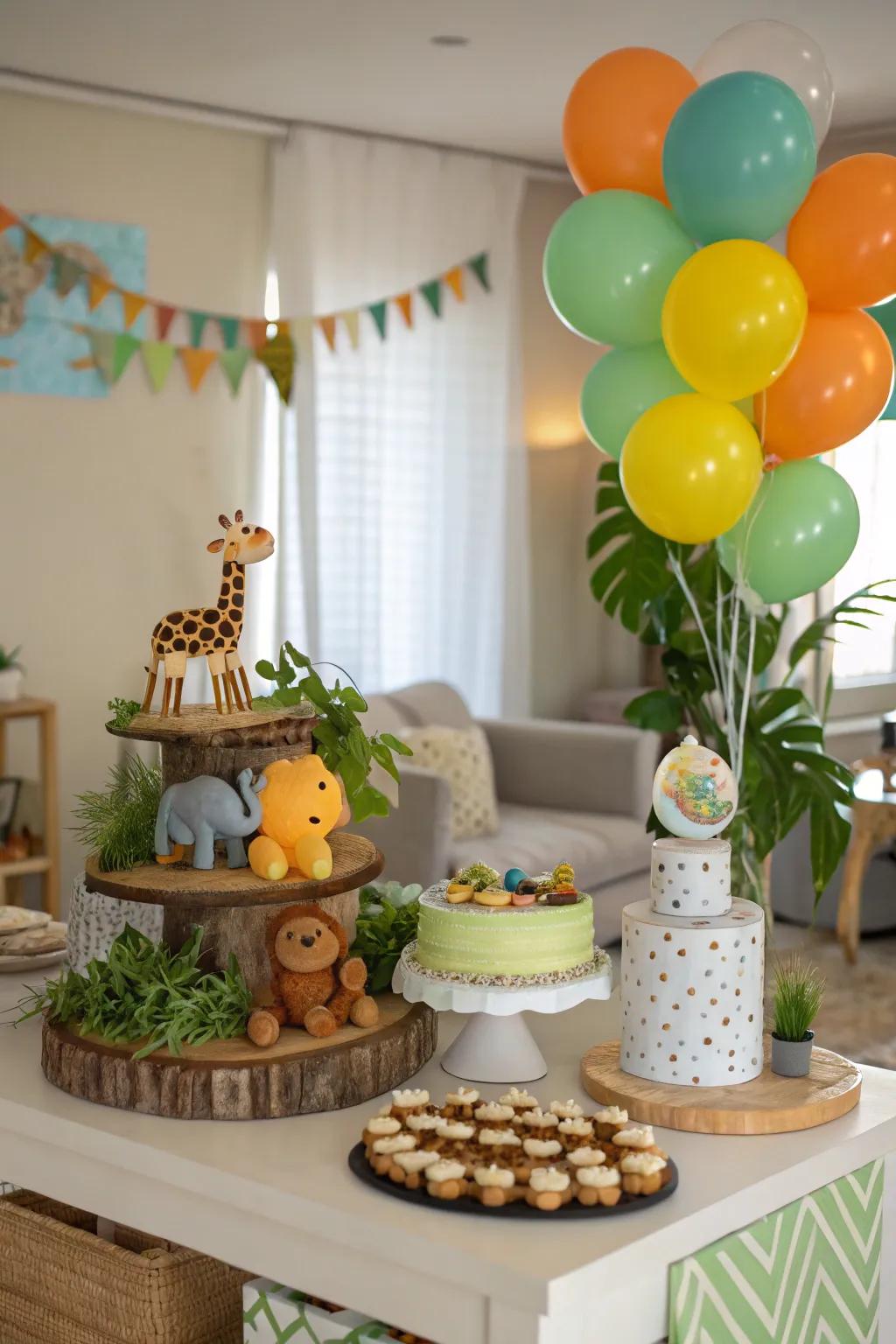 Animal Figure Table Accents - Playful Safari Theme