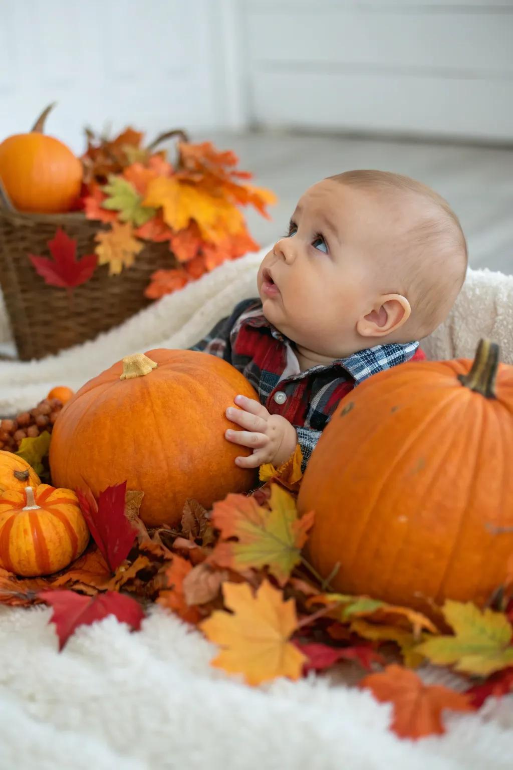 Immortalize precious junctures with a gourd themed pictorial.