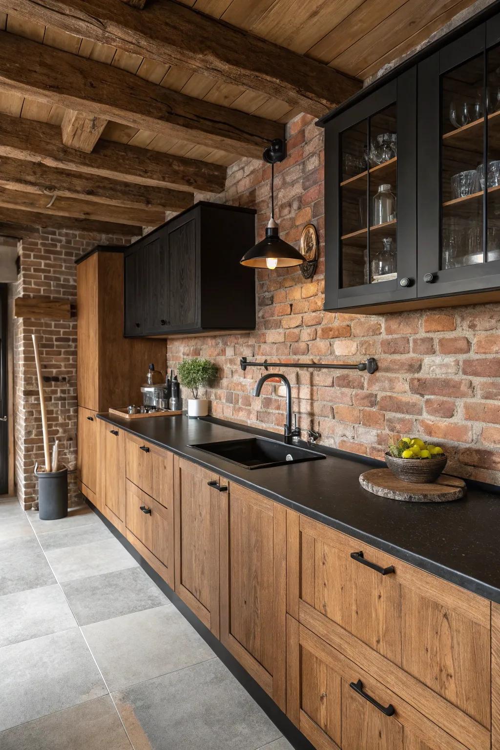 Stone backsplashes include country consistency and persona.