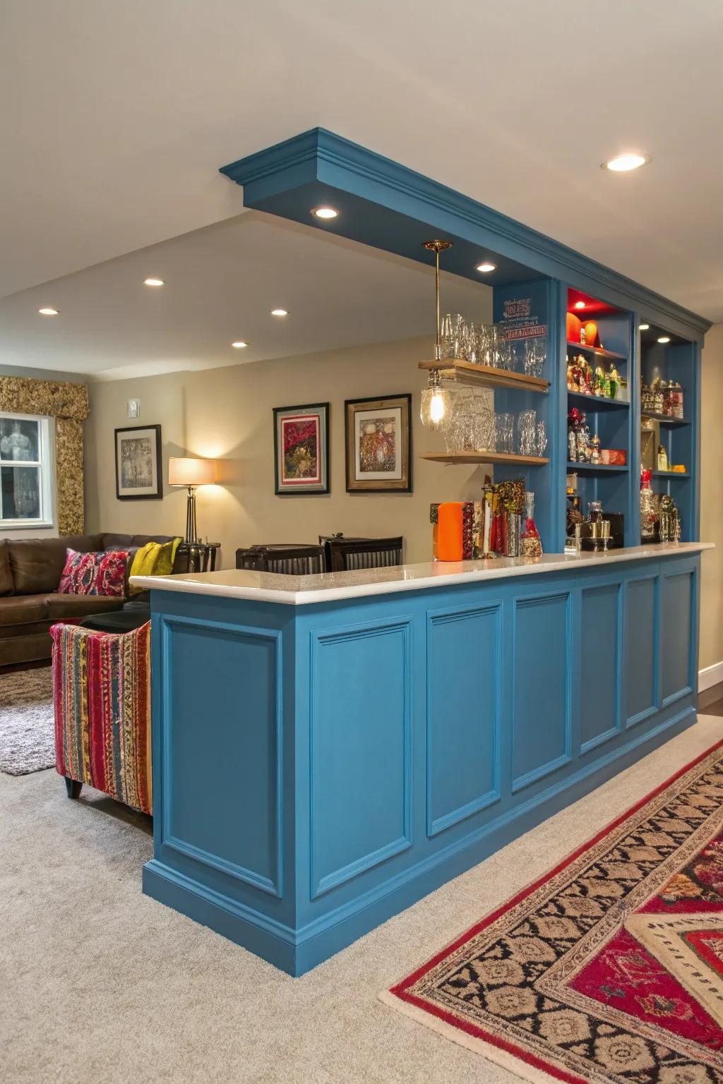A colorful statement bar that captures attention.