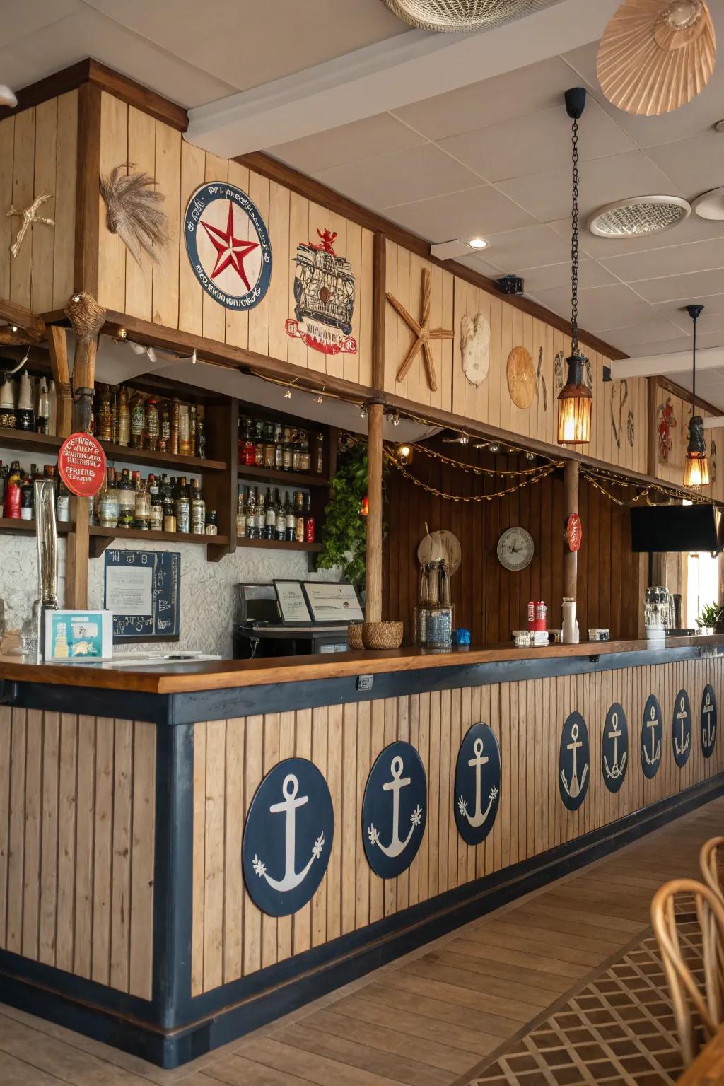 Nautical theme signs bring a touch of the sea to your home.