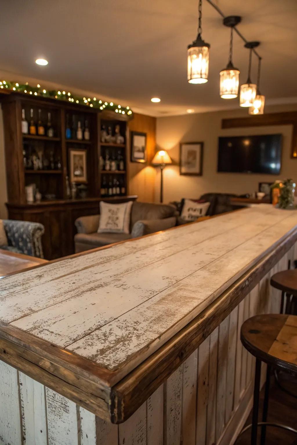 Weathered textures introduce retro charm.