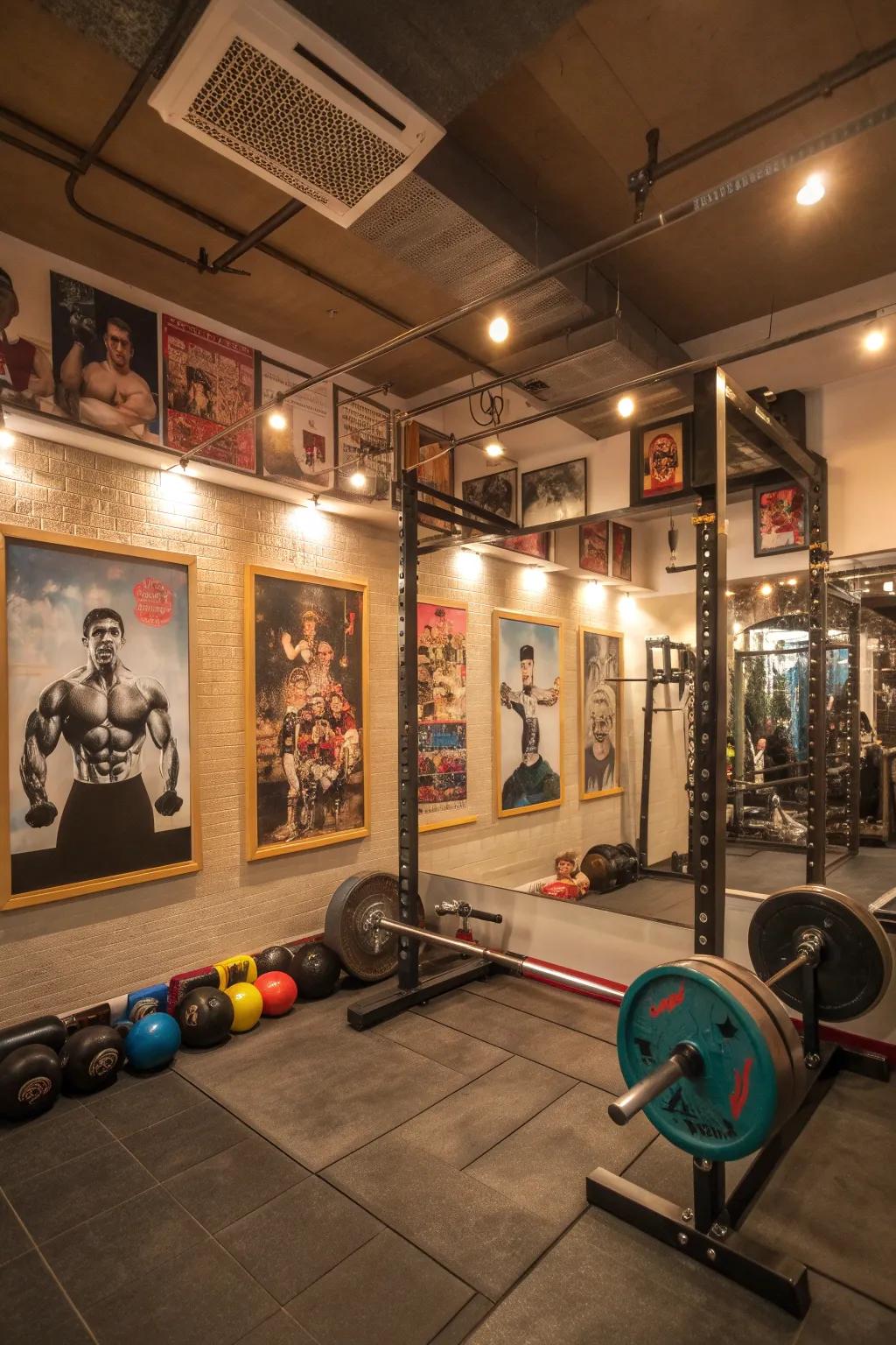 Inspirational wall art keeps you focused and motivated.