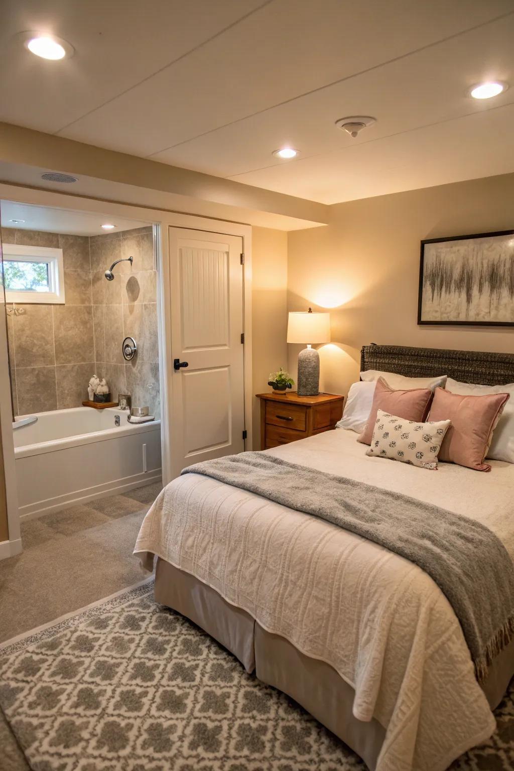 A welcoming guest suite that gives the feeling of a retreat.