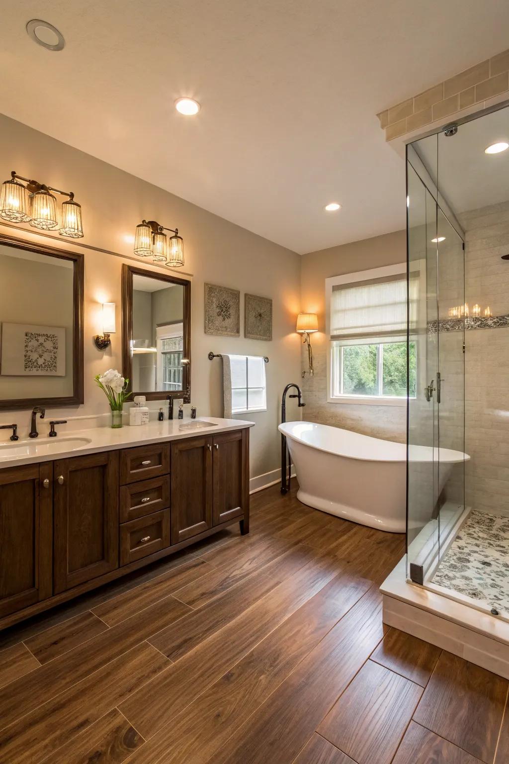Experience beauty with artisan hardwood.