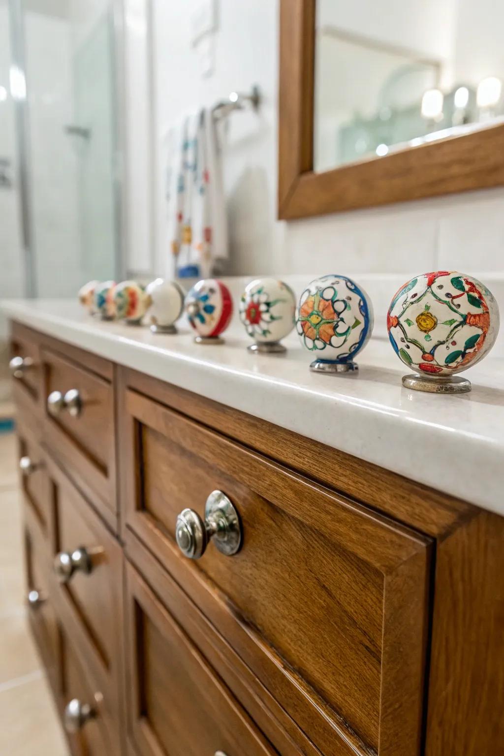 Earthenware knobs offer timeless style and customization.