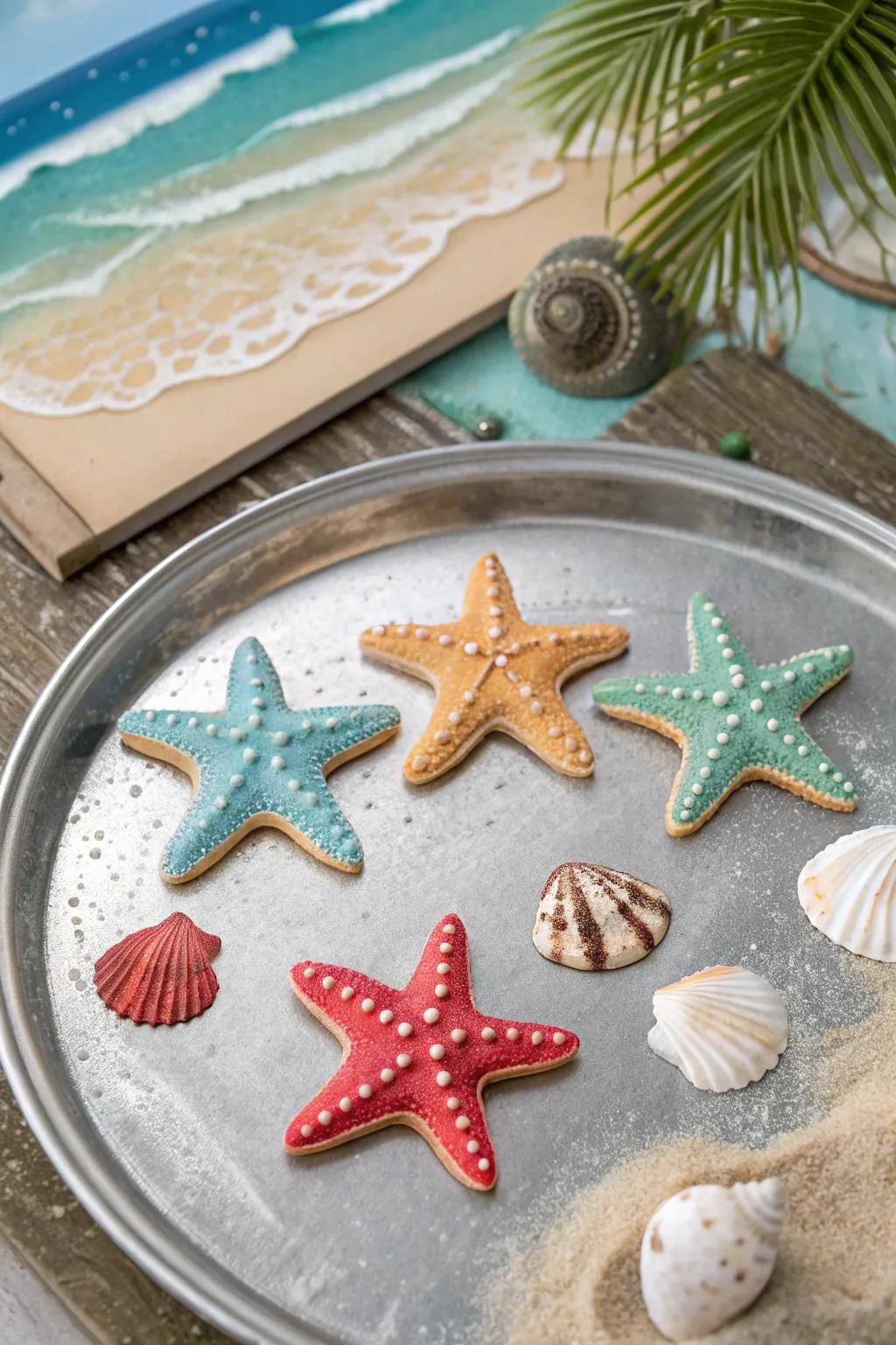 Starfish clasps offer a charming way to showcase memories.