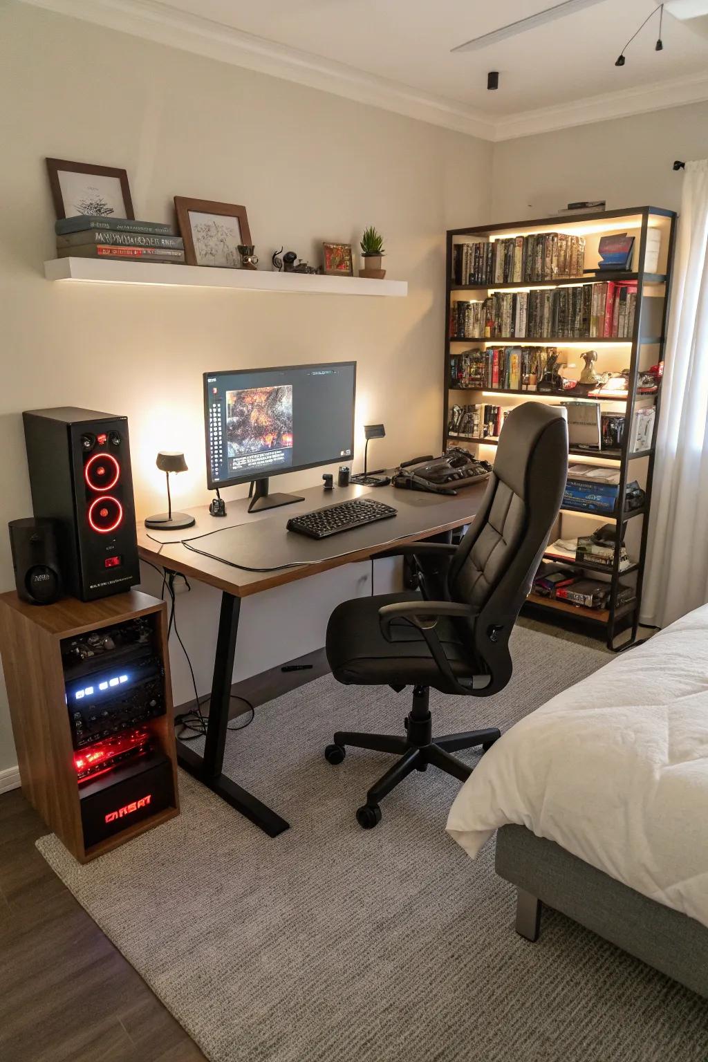 A good desk makes you comfy and work better.