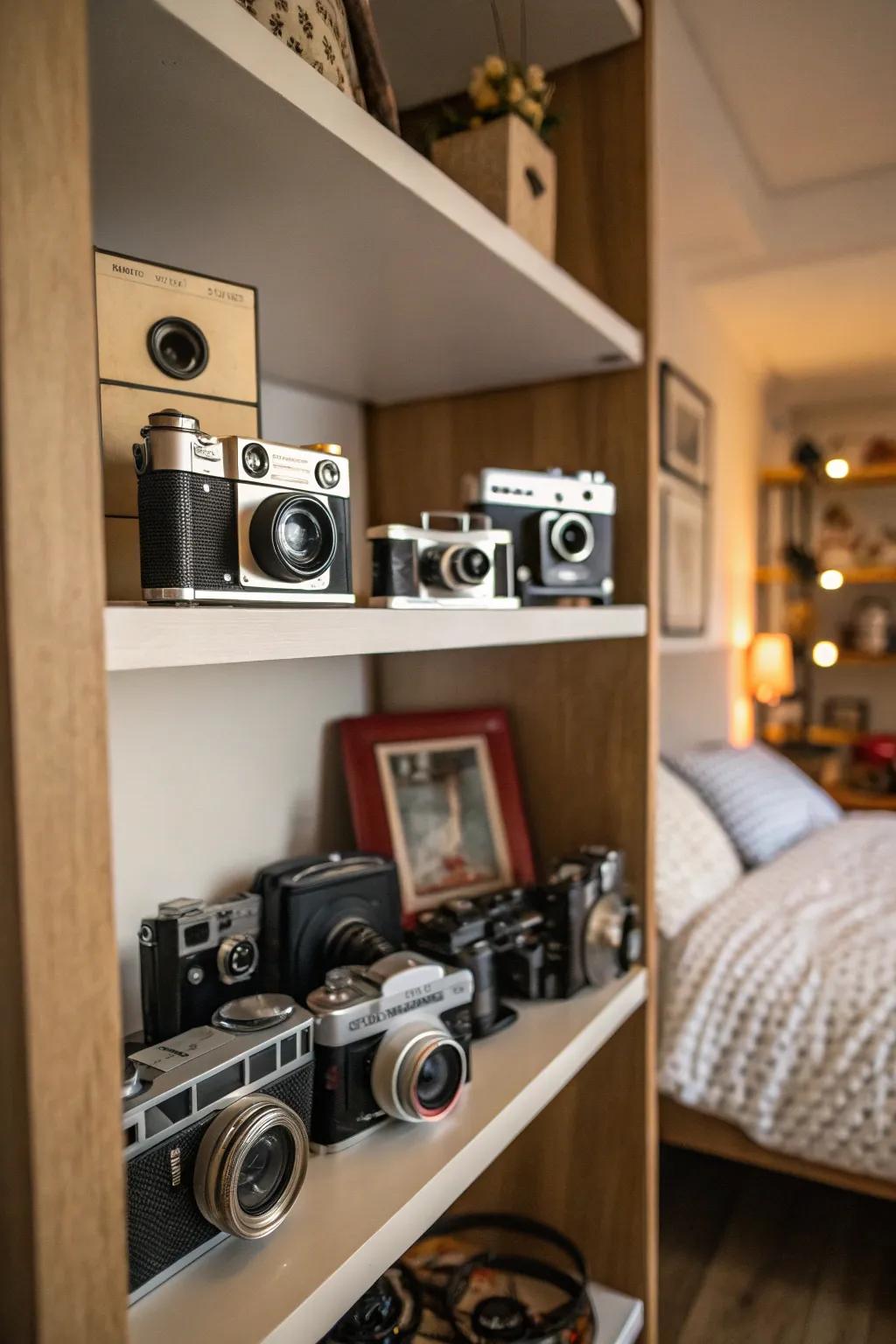 Displays of collections personalize your space with items you adore.