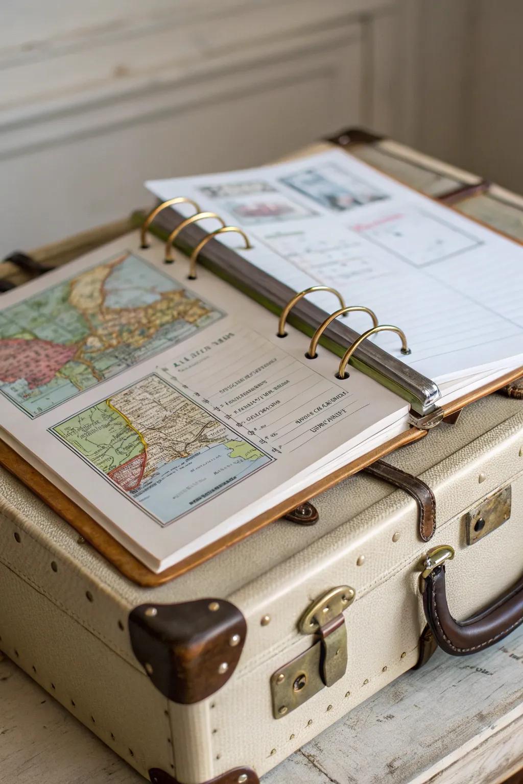 Travel binder perfect for streamlining trips.