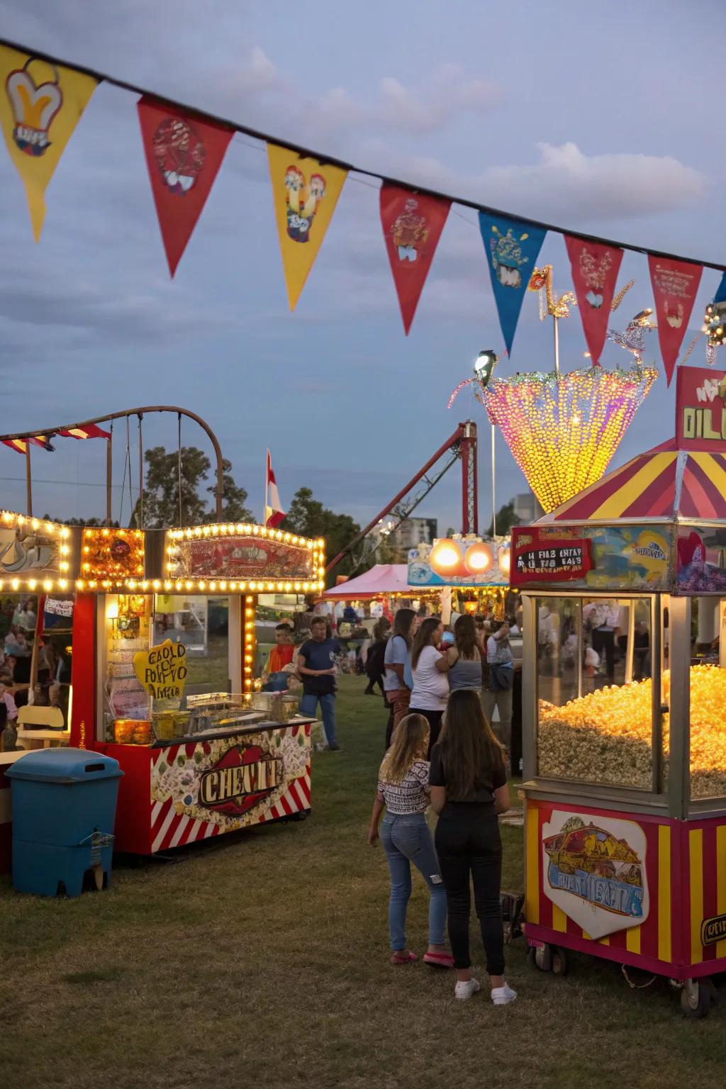 Delight in the lively, high-spirited atmosphere of a carnival.