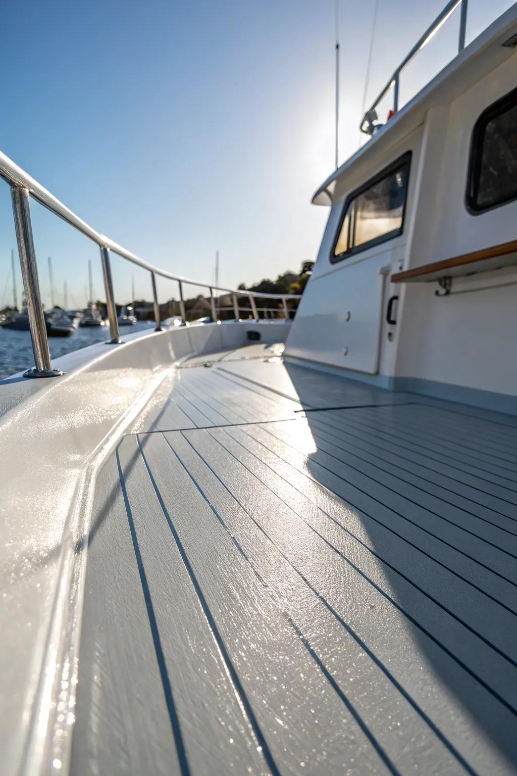 Light gray keeps your deck cool and inviting.