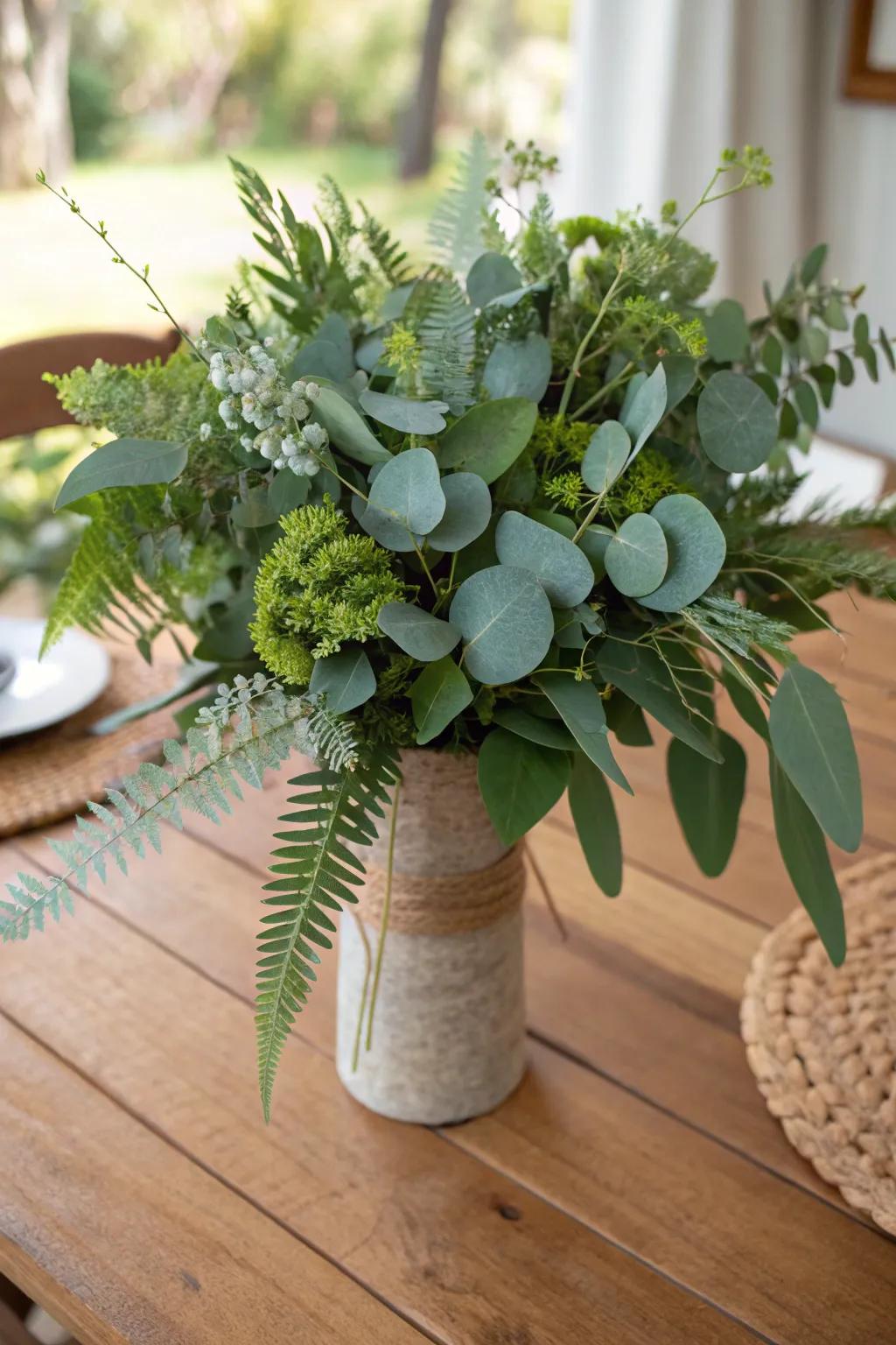 Forest bouquets bring a touch of the forest indoors.
