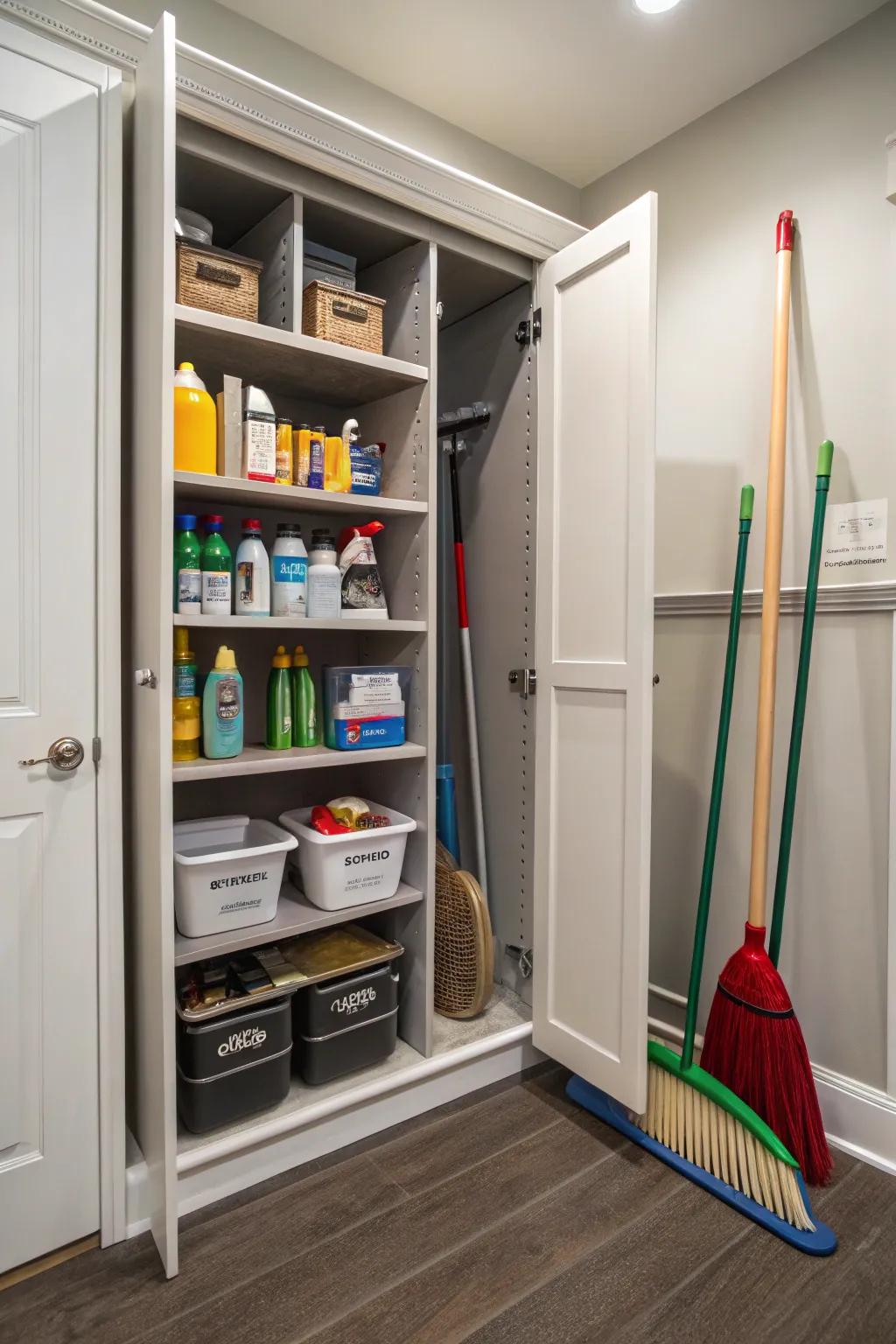Custom-fit shelves let you make the most of every corner in your closet.