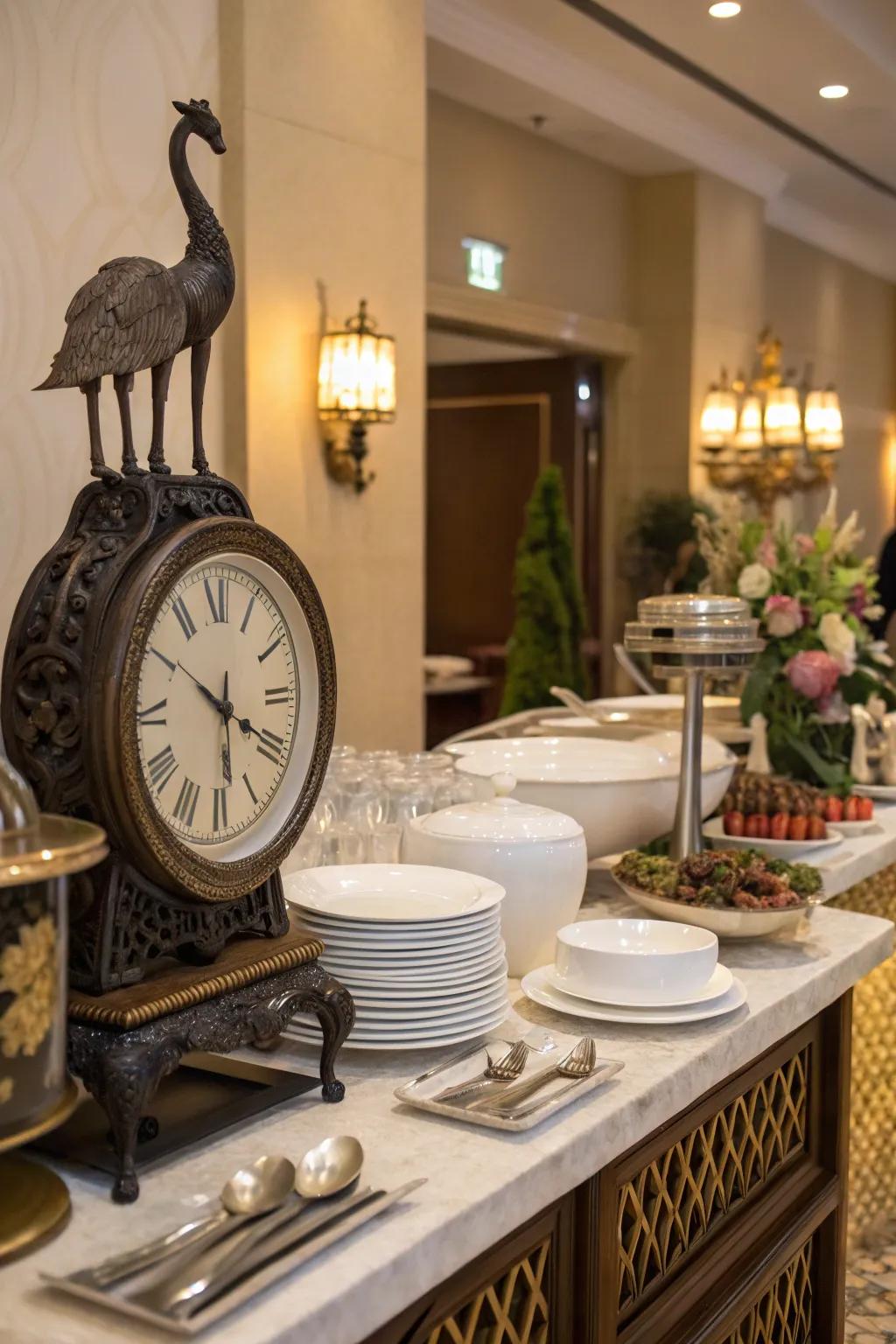 Unexpected D&eacute;cor adds intrigue.