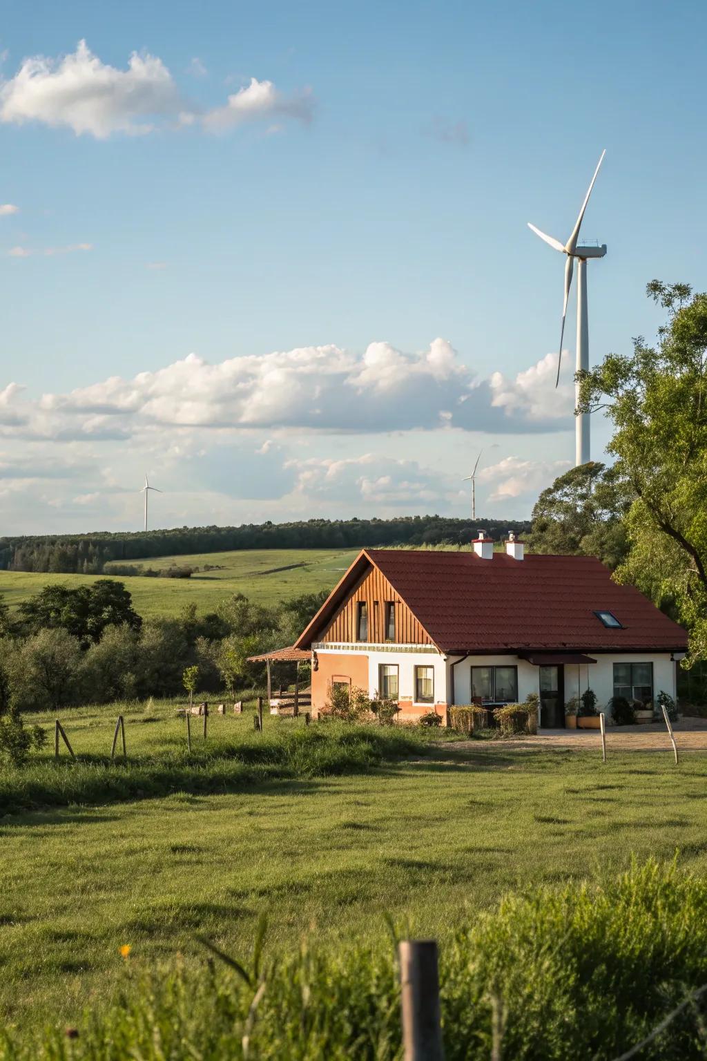 Windmills provide a versatile solution for capturing renewable energy.