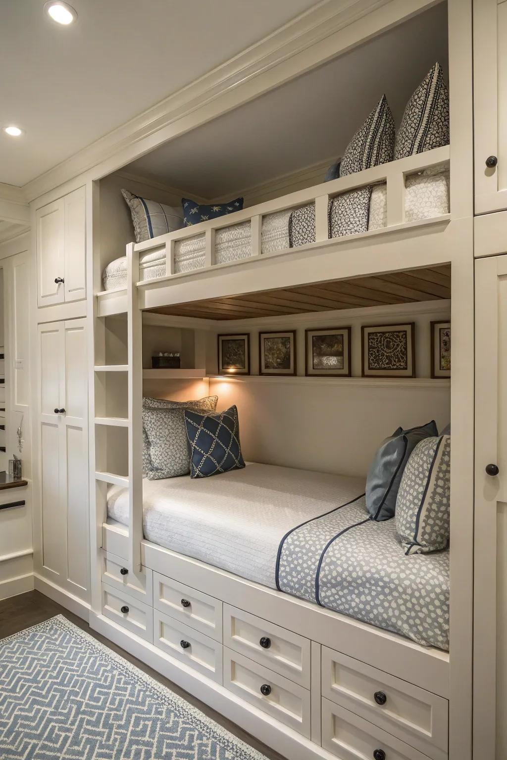 Balance in design: bunk beds with a harmonious feel.
