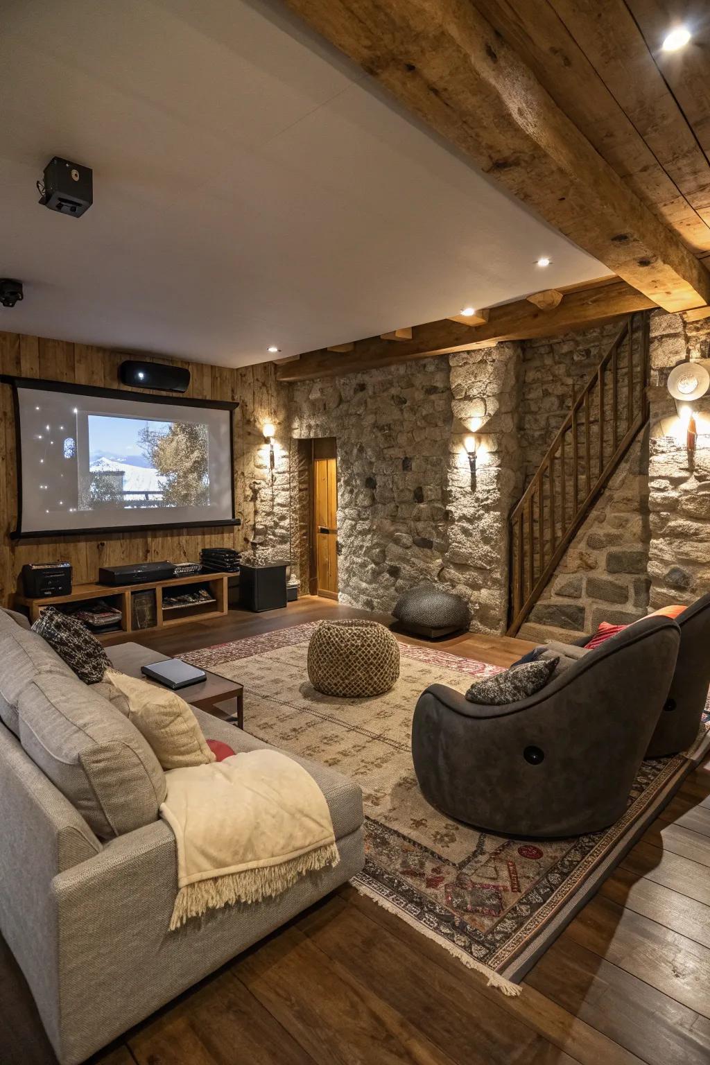 Blended feel elements forge a vibrant and welcoming fun space.