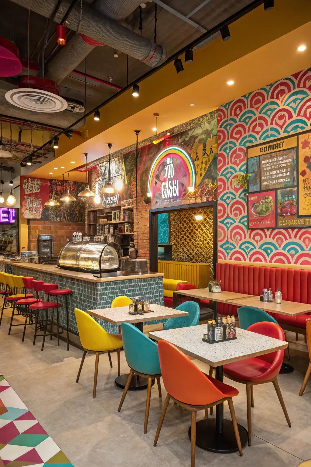 Vibrant pop art that enlivens.