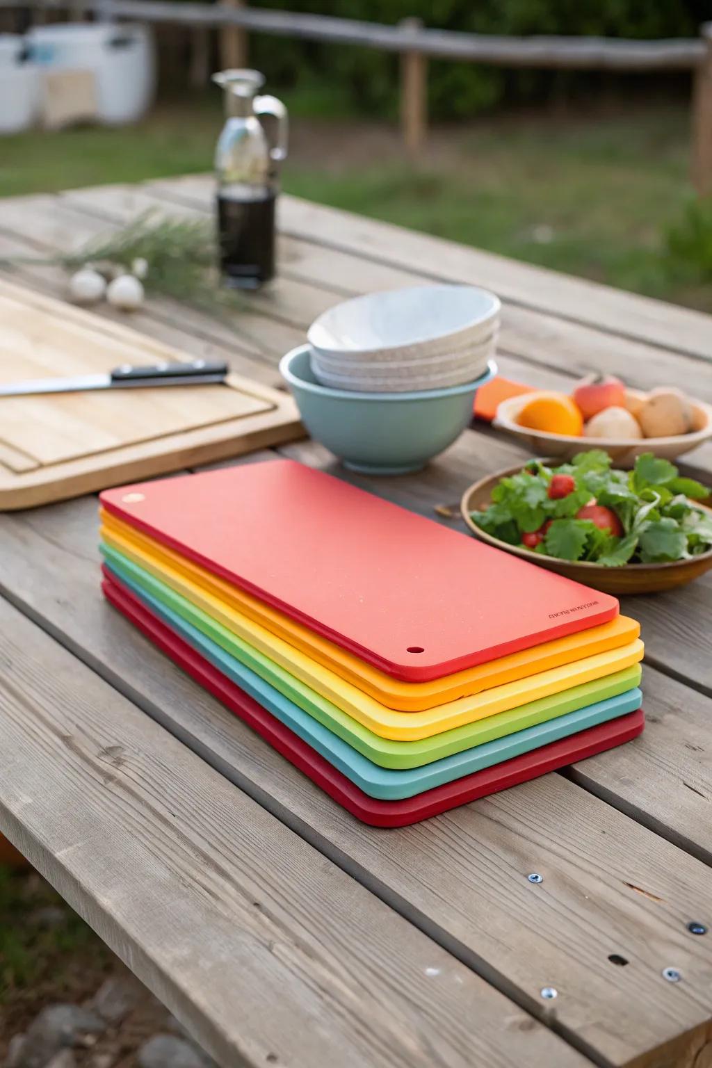 With mobile cutting boards, you can quickly prepare meals.