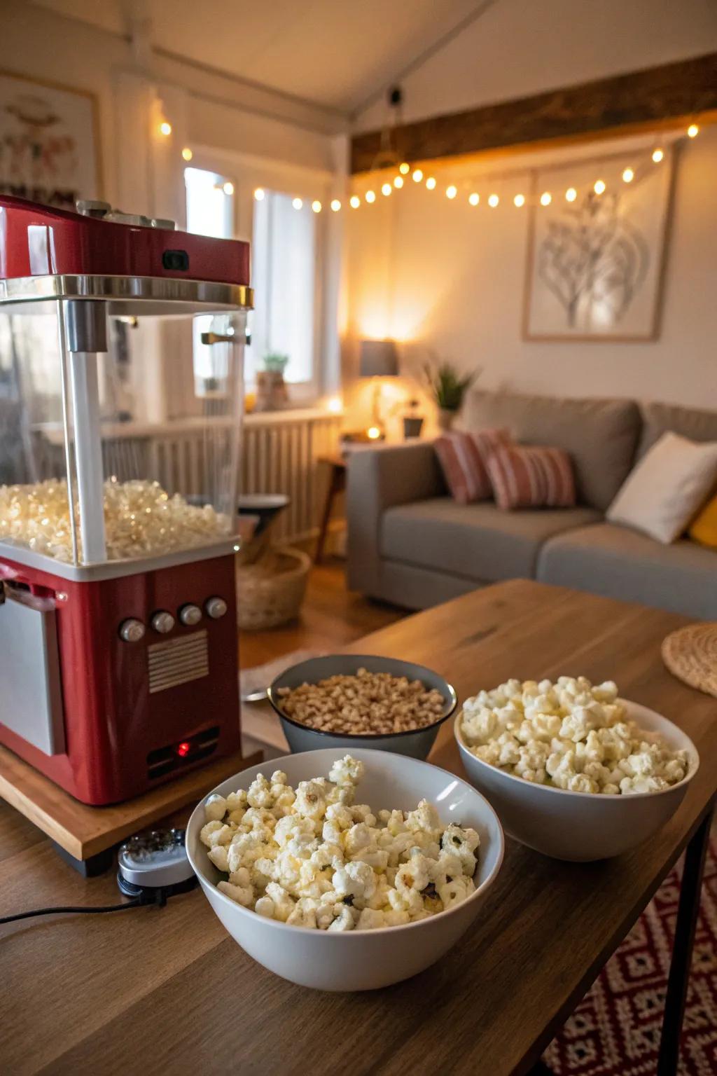 Fresh caramel corn is a must-have for an authentic fairground experience.