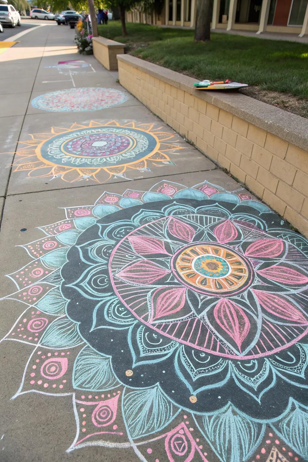 A serene dust stick circle offering peace and beauty.