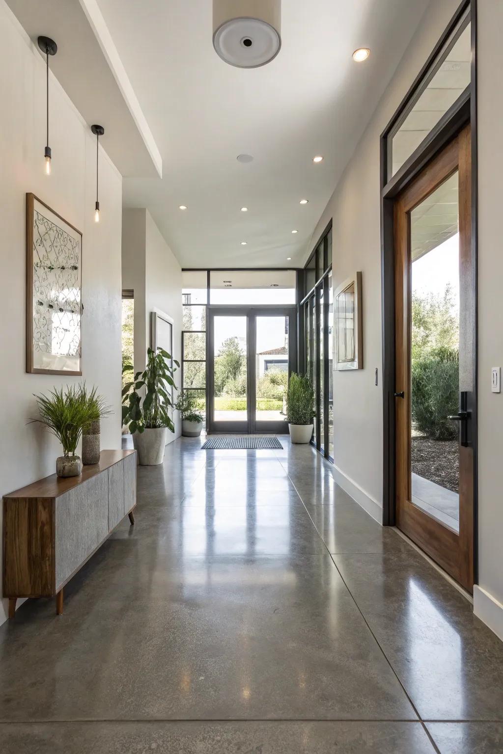Polished concrete: simplicity meets sophistication.