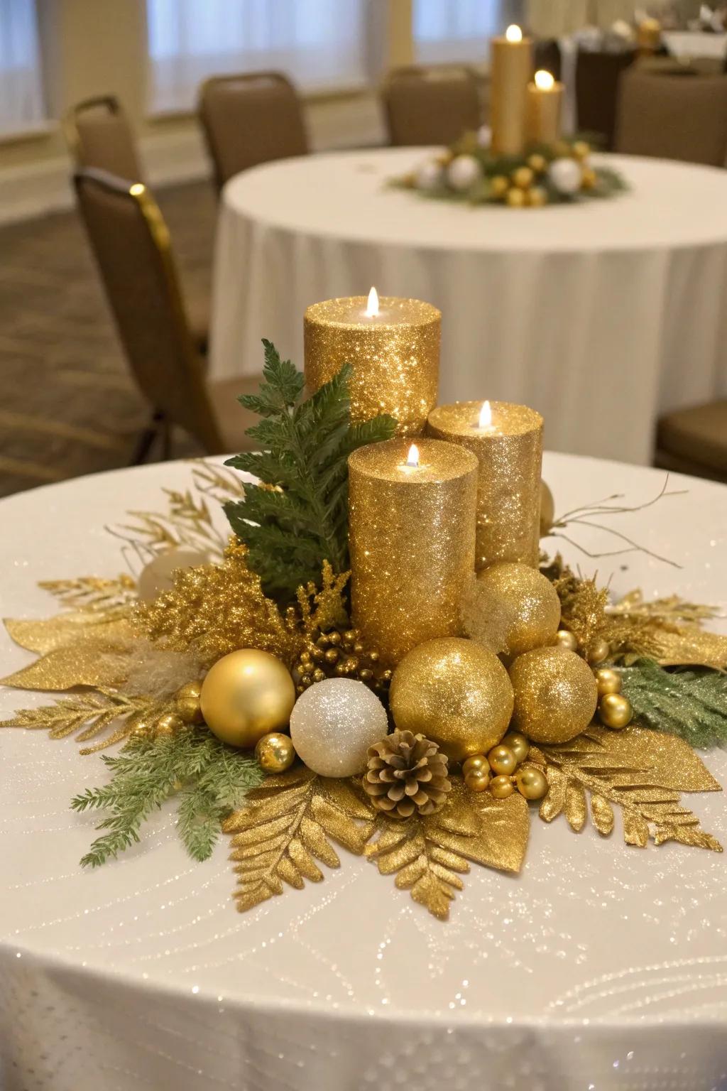 Gilded highlights contribute a hint of opulence and extravagance.