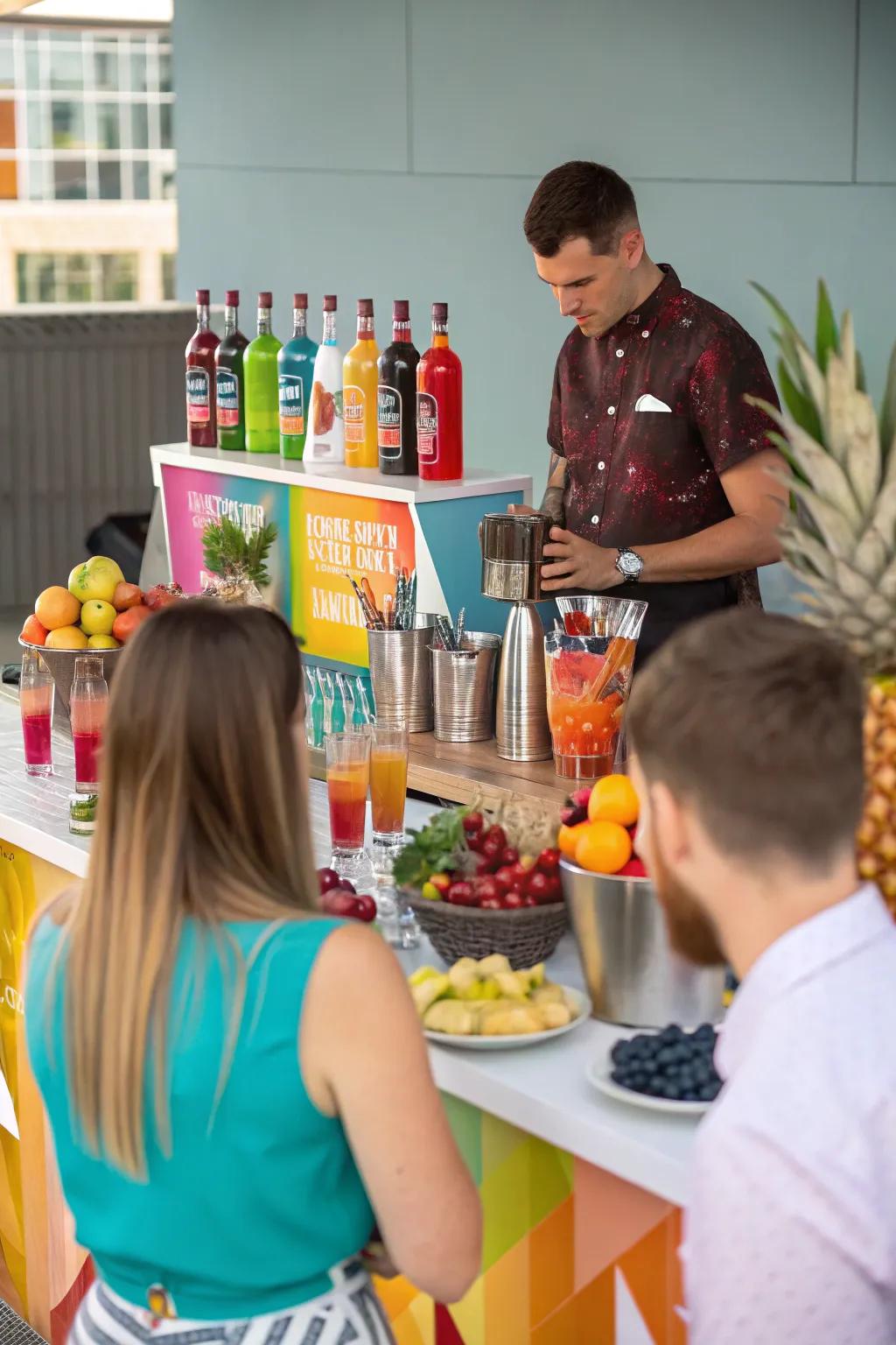 A festive drink-mixing seminar where attendees craft their own holiday mixed drinks.