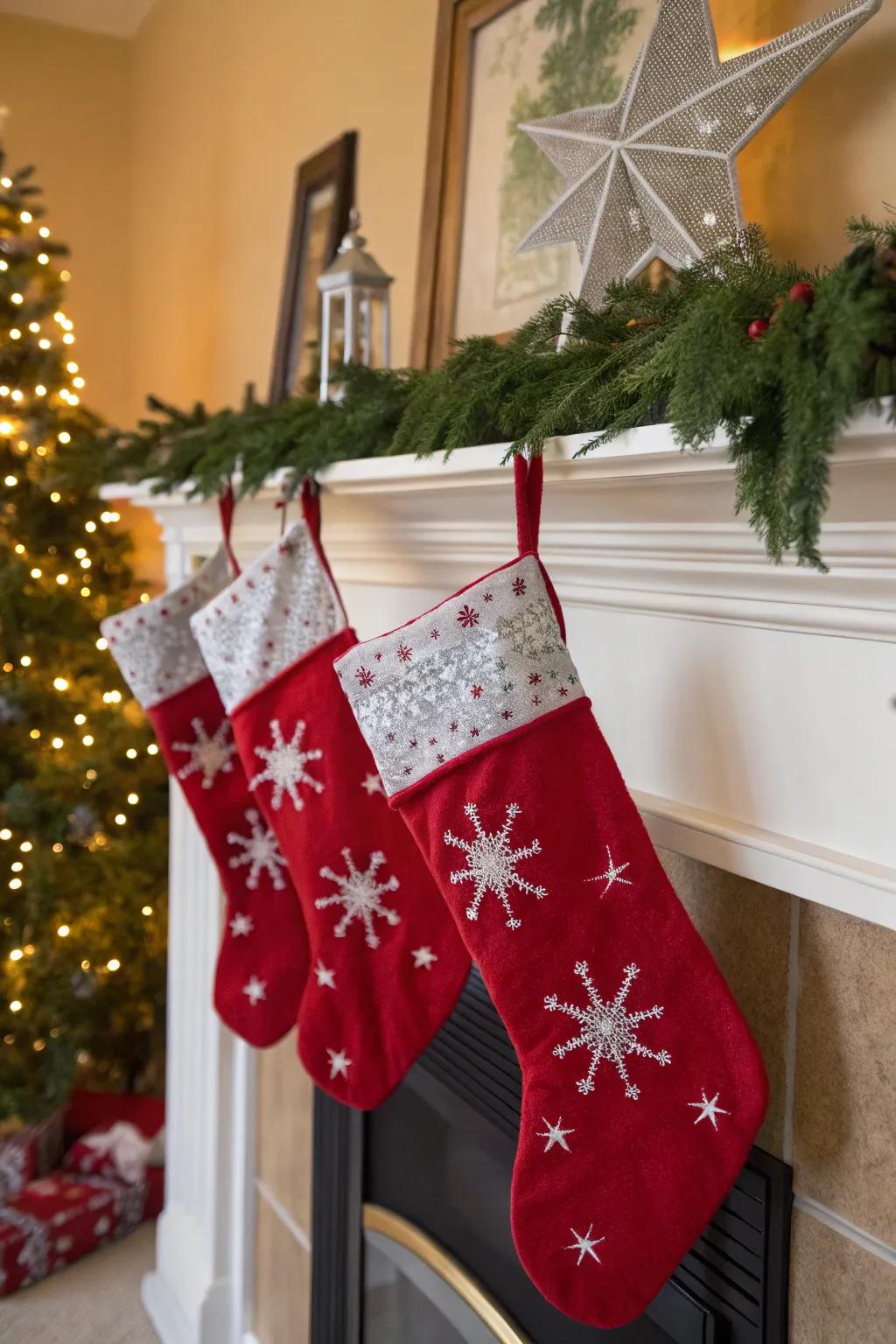 Seasonal allegories such as snowflakes and constellations append jubilant charm.