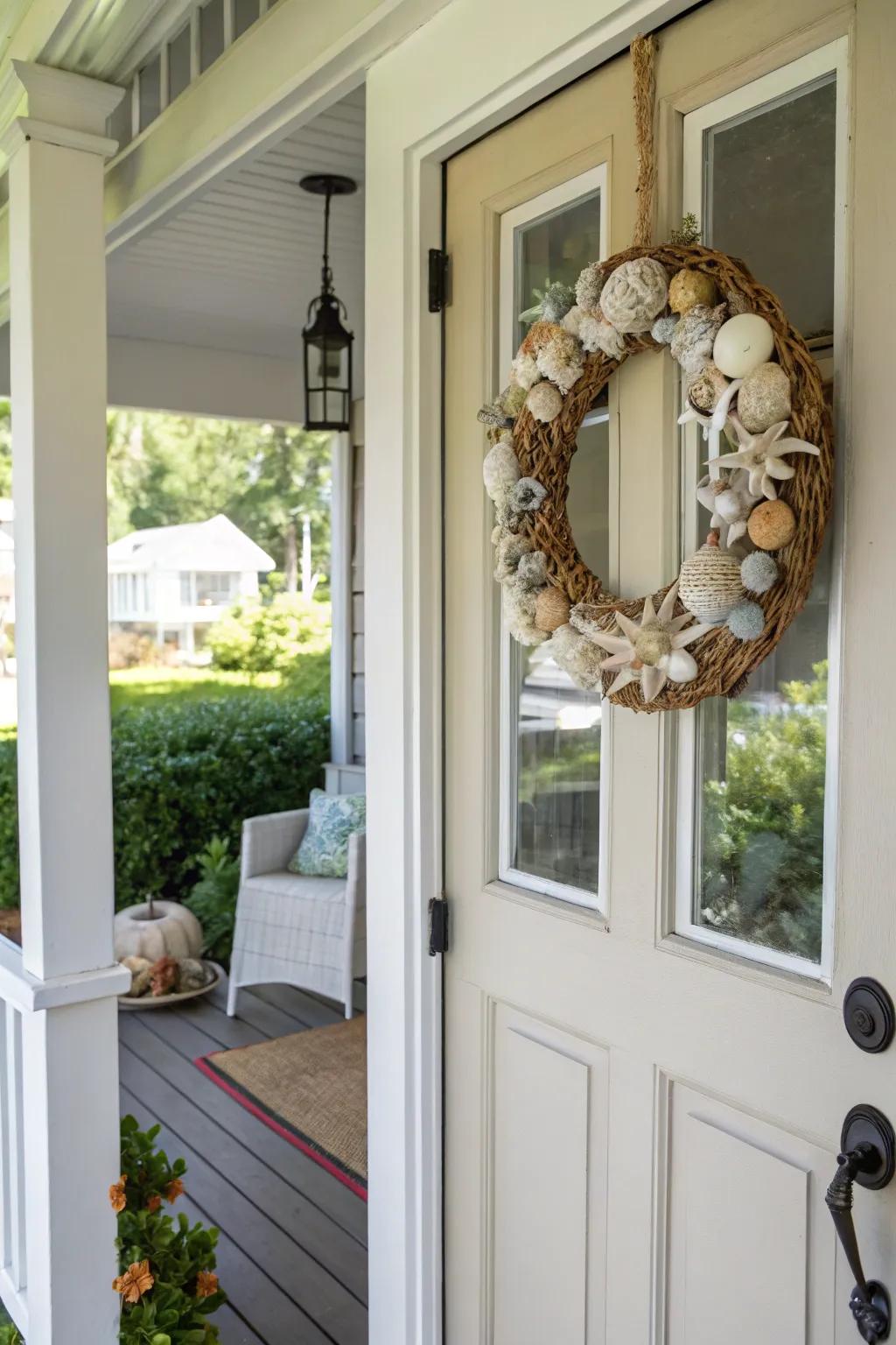 A beach-style garland offering a warm coastal welcome.
