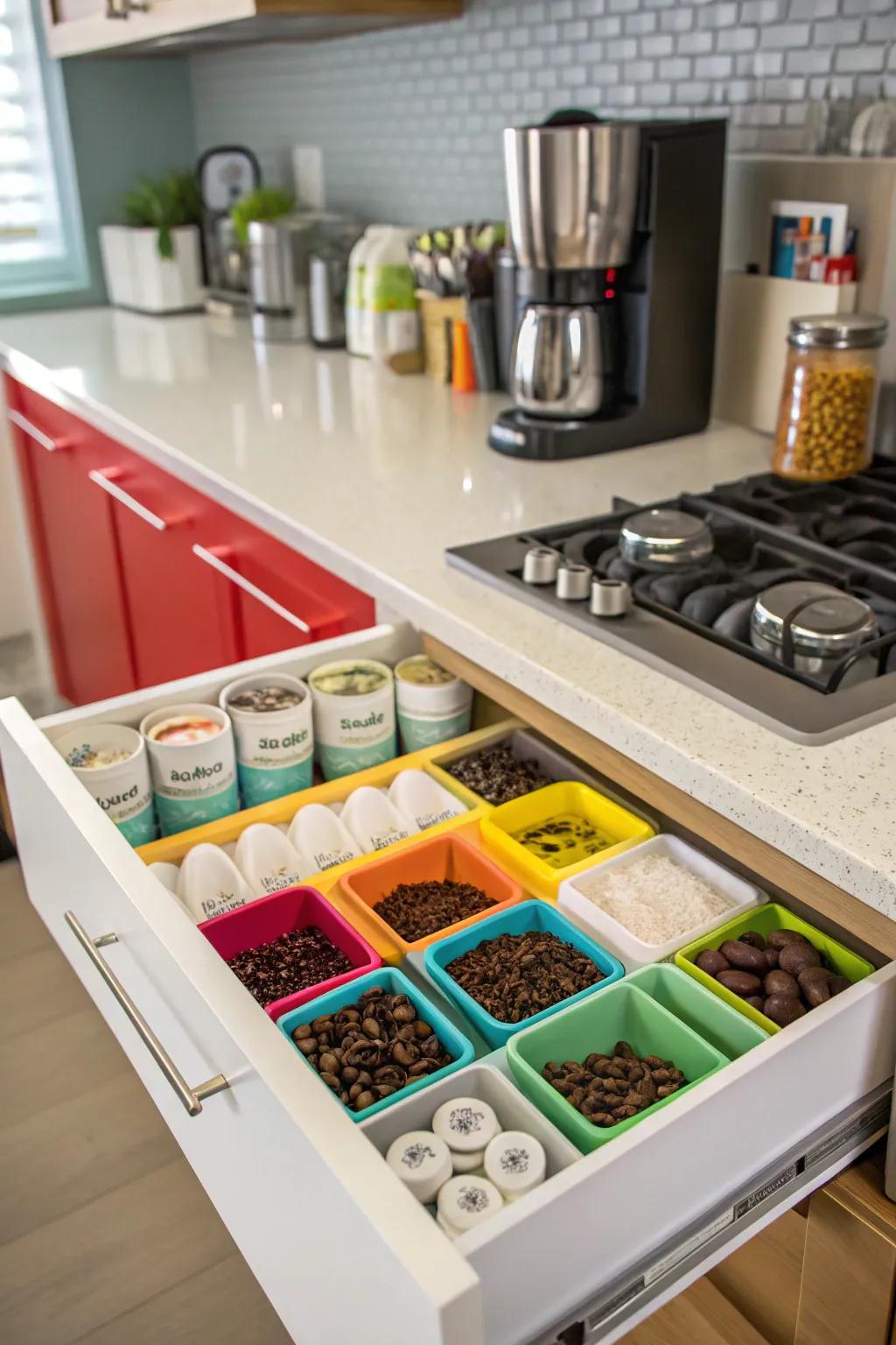 Using colors to help you organize makes it nice to look at and practical.