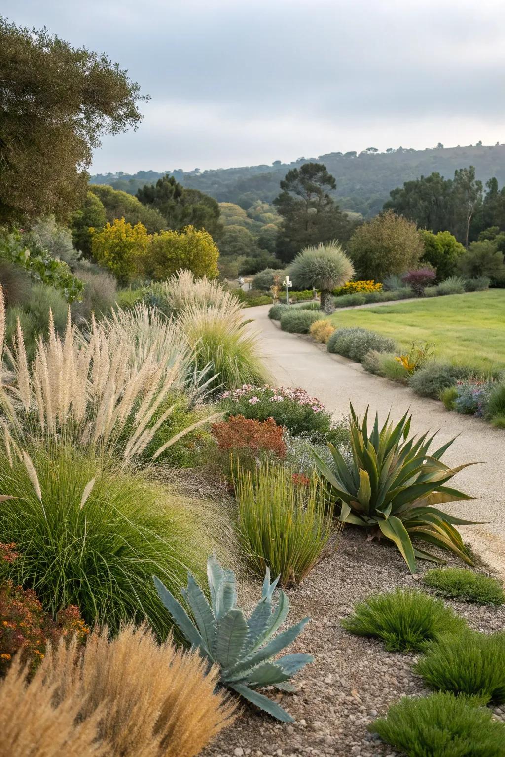 Lively plant pairings create visual intrigue.