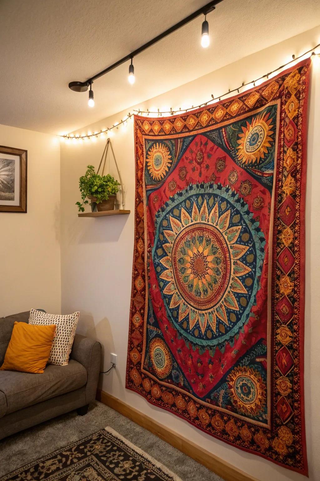 Tapestries add color and texture to your decor.