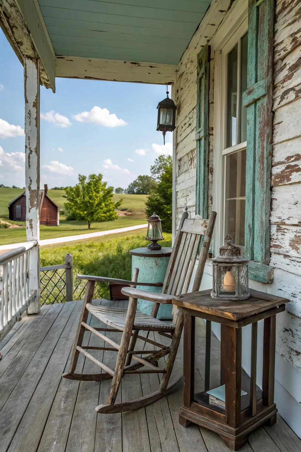 Old look adds character and history to your porch.