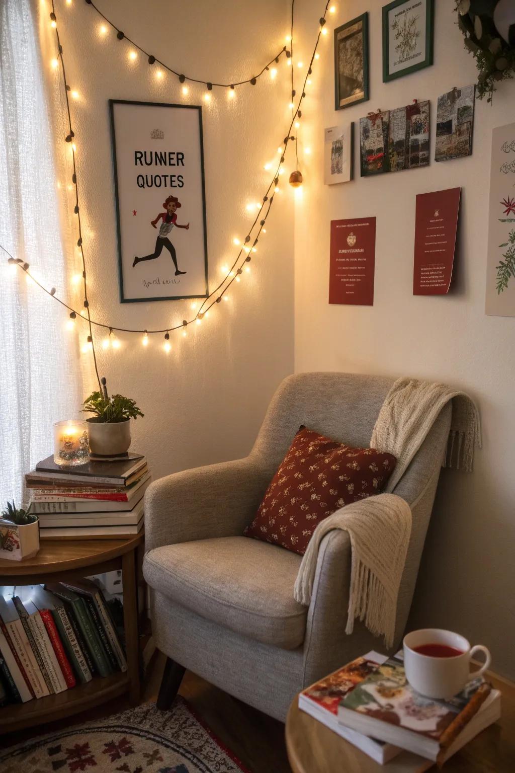 Inspirational quotes provide motivation and reflection in any corner.